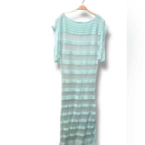 Baobab Revolve Naufragio See Through Knit Net Mint Green Cover Up Dress Small - Picture 7 of 13